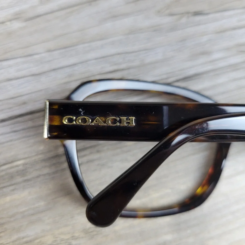 Coach Eyeglasses Frames HC6089 Bylow 550713 Dark Tortoise Sig. C Women 56-17-140